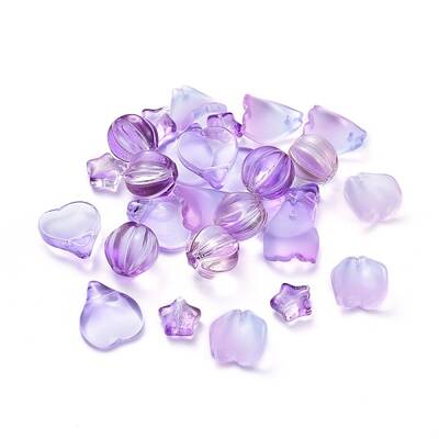 Electroplate Transparent Glass Beads