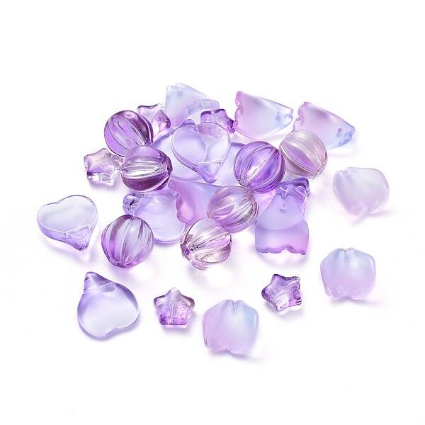 Electroplate Transparent Glass Beads