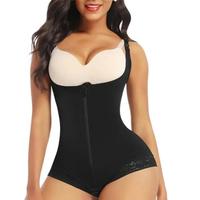 FeelinGirl Shapewear for Women Tummy Control Fajas Colombianas Body Shaper Zipper Open Bust Bodysuit