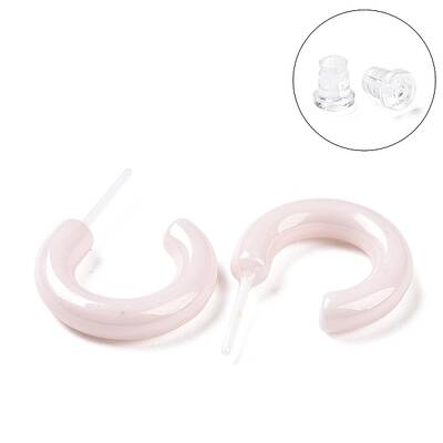 Hypoallergenic Bioceramics Zirconia Ceramic Ring Stud Earrings