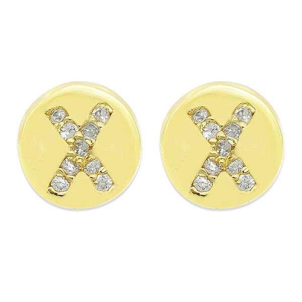 Brass Micro Pave Clear Cubic Zirconia Beads