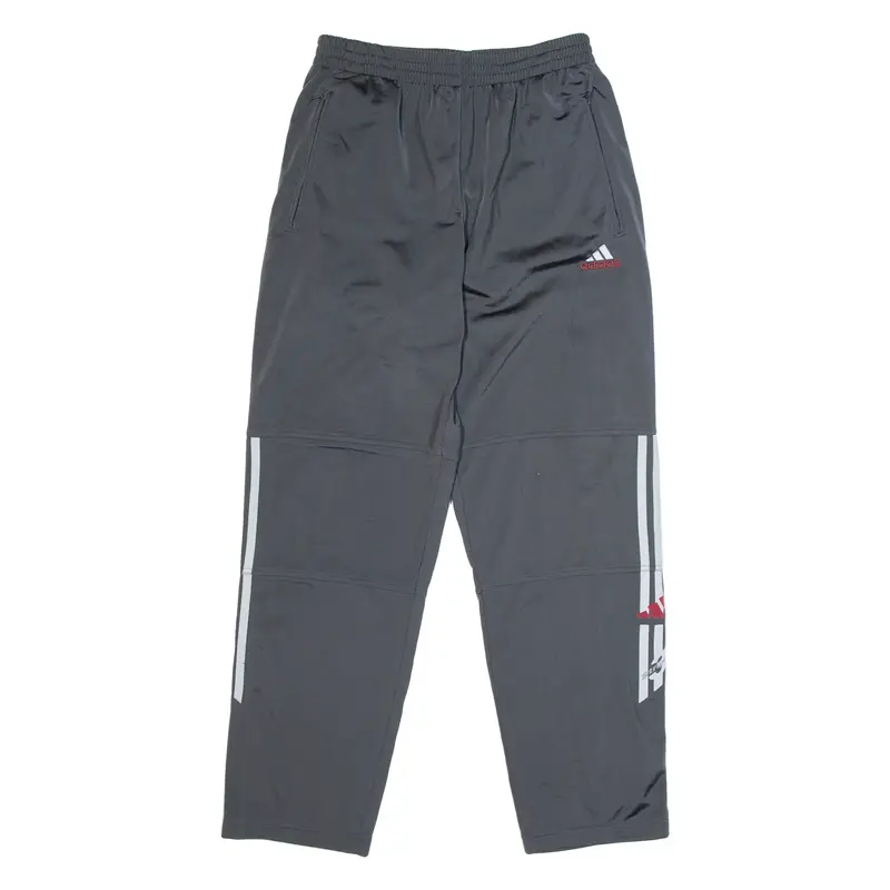 ADIDAS Mens Track Pants Grey Straight L W28 L31