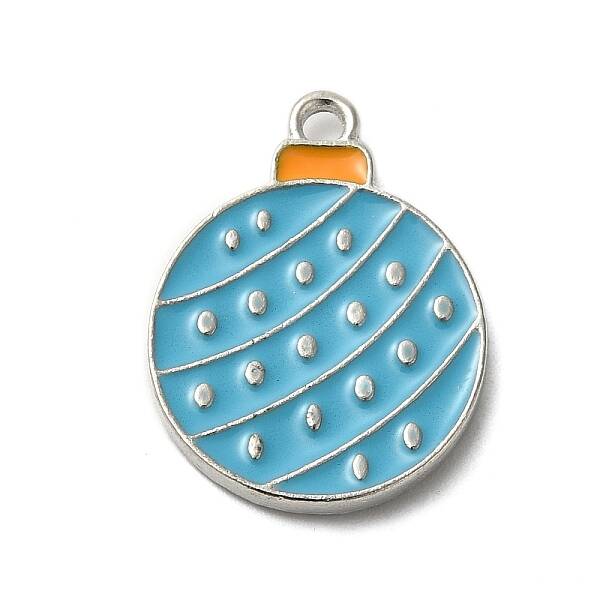 Winter Theme Alloy Enamel Pendants