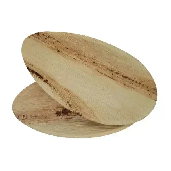 Dtocs palm Leaf Plate 12x7 Inch Oval Platter | USDA Certified Bio-based Bamboo Plate Look disposable party plates | Size: 50 ...