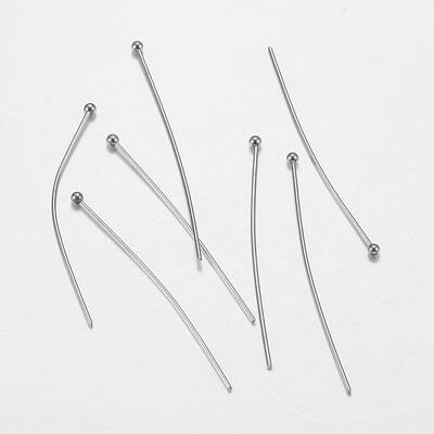 Tarnish Resistant 304 Stainless Steel Ball Head Pins