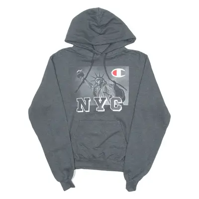 CHAMPION NYC Mens Grey Hoodie S