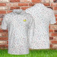 2023 Masters Golf Peter Millar polo Shirt Caddie Polo Shirt Gift for Dad Men Father Sport