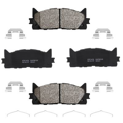 Garvee Premium Ceramic Rear Disc Brake Pads: 4 Pcs, Compatible with 2009-2013 Matrix, 2006-2018 RAV4, 2009-2010 Vibe, 2007-20...