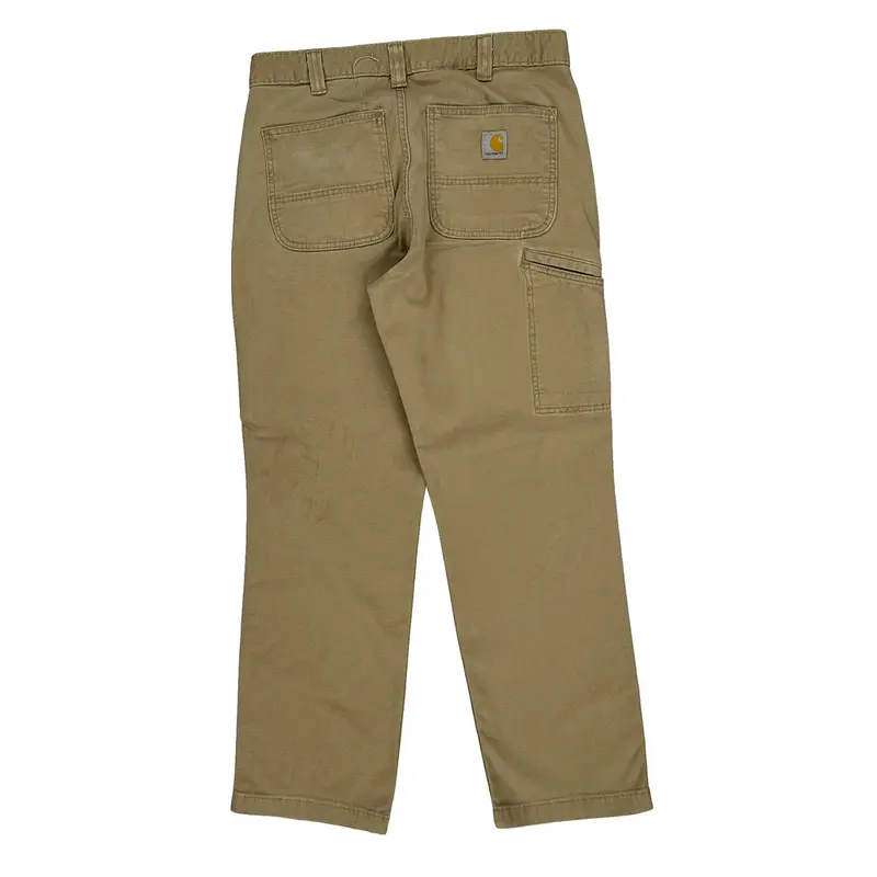 Carhartt Trousers - 31W 28L Brown Cotton Blend