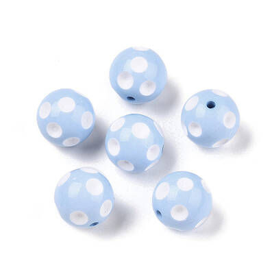 Bubblegum Opaque Acrylic Round Beads