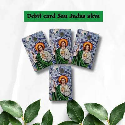 Debit card skin- San Judas/ Sticker para fondo de Tarjeta de Debito