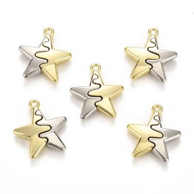 Spray Painted Alloy Pendants
