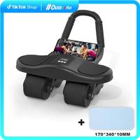 Abdominal Wheel Men's and Women's HomeElbow Brace Roller Exercise and FitnessEquipment Four-wheel healthy belly AutoRebound B...