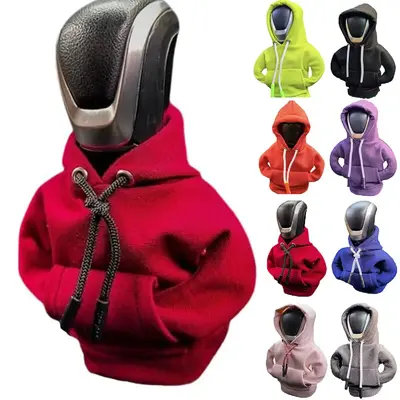 SANN Gear Shift Hoodie, Gear Shift Cover, Universal Car Shift Knob Hoodie, Mini Hoodie for Car Shifter, Automotive Interior C...