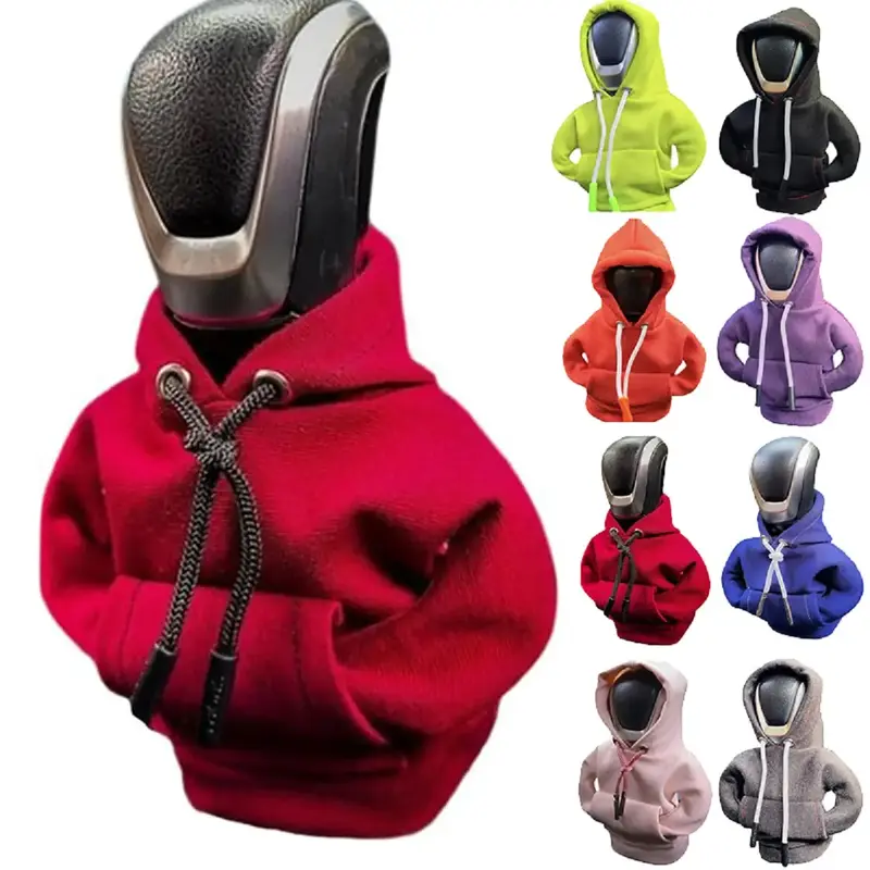 SANN Gear Shift Hoodie, Gear Shift Cover, Universal Car Shift Knob Hoodie, Mini Hoodie for Car Shifter, Automotive Interior C...