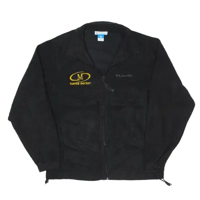 COLUMBIA Topper Hockey Fleece Jacket Black Mens M