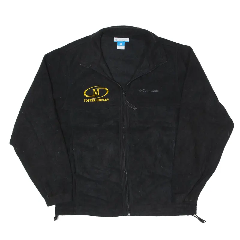 COLUMBIA Topper Hockey Fleece Jacket Black Mens M