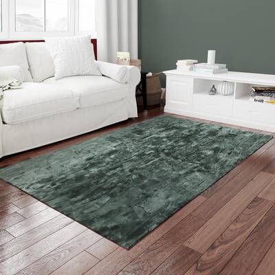 Green Rex Rabbit Fur Rug