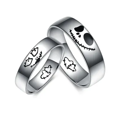 Sterling Silver Skull Couple Rings