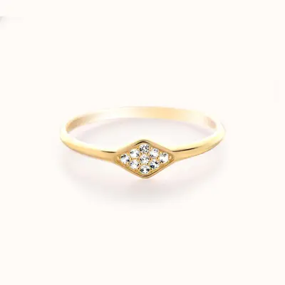 Diamond Pavé Signet Ring