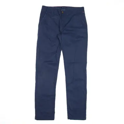 TOMMY HILFIGER Chino Trousers Blue Regular Straight Boys W30 L28