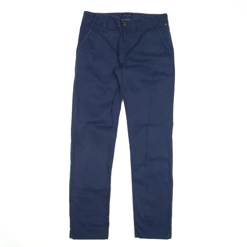 TOMMY HILFIGER Chino Trousers Blue Regular Straight Boys W30 L28