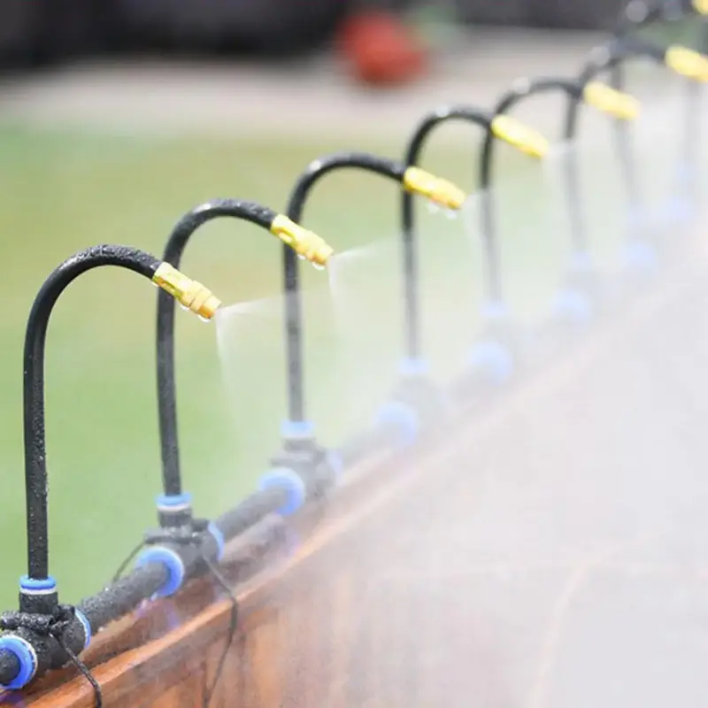 Automatic Flower Watering Device, 1 Set Adjustable Curved Garden Irrigation System, Garden Spray Device Set with Adjustable N...