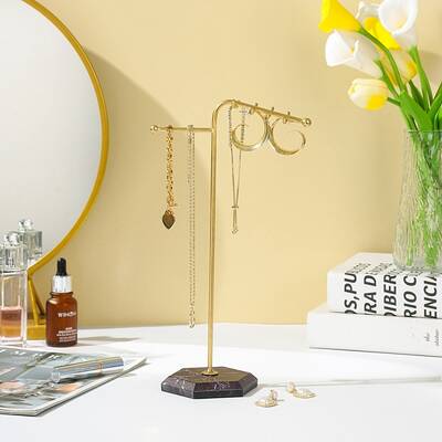 T Bar Iron Jewelry Display Stands