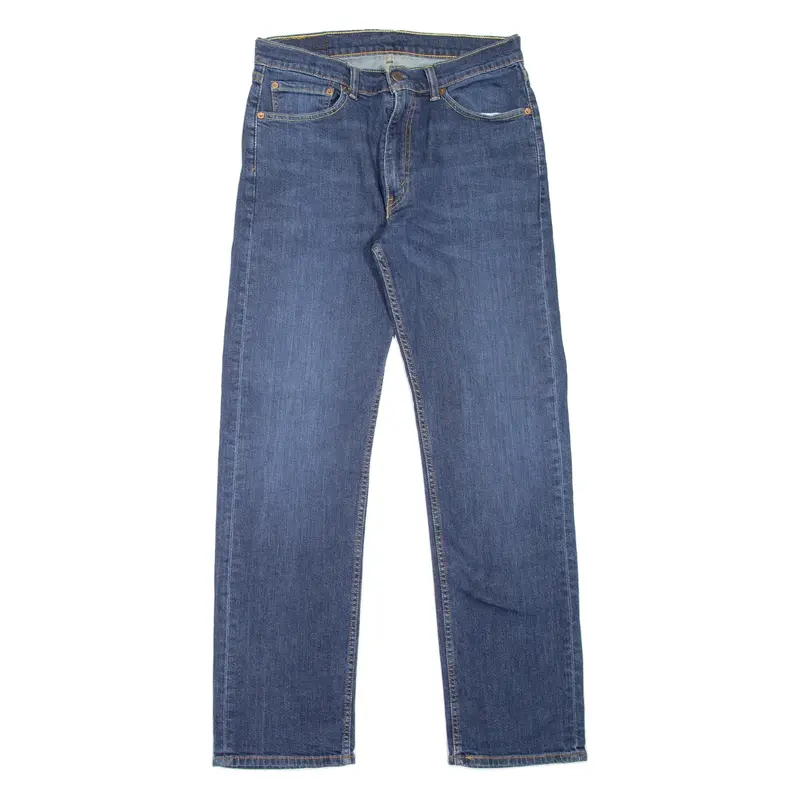 LEVI'S 505 Jeans Mens Blue Regular Straight W32 L32