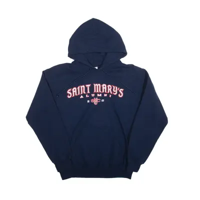 GILDAN St Marys Hoodie Blue Pullover Womens S