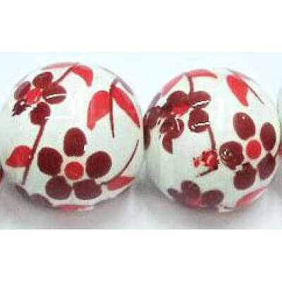 Famille Rose Porcelain Beads