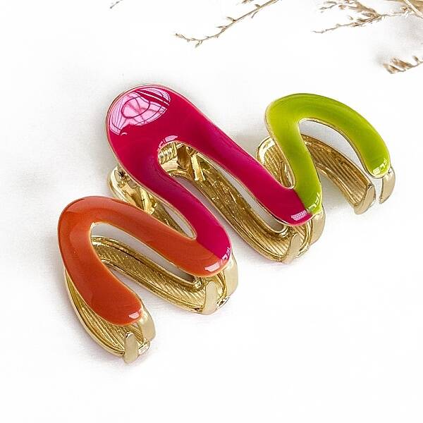 Alloy Enamel Claw Hair Clips