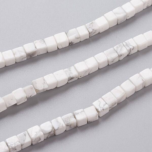 Natural Howlite Beads Strands