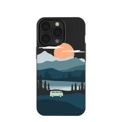 Black Digital Nomad iPhone 13 Pro Case