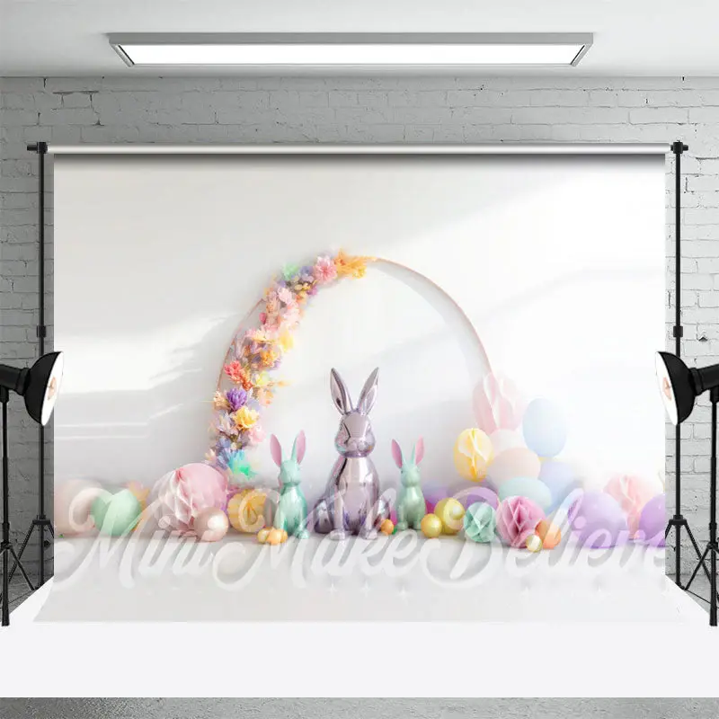 Floral Paper Ball Rabbit Craft Photography Backdrop - Aperturee