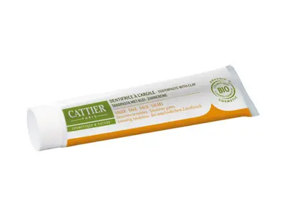 Cattier Dentargile Remineralizing Toothpaste with Clay for Fragile Gums Organic Sage 75ML