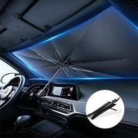 Foldable Anti-UV Windshield Sunshade, Multipurpose Car Front Window Heat Protective Umbrella for Sedan SUVs, Automotive Exter...