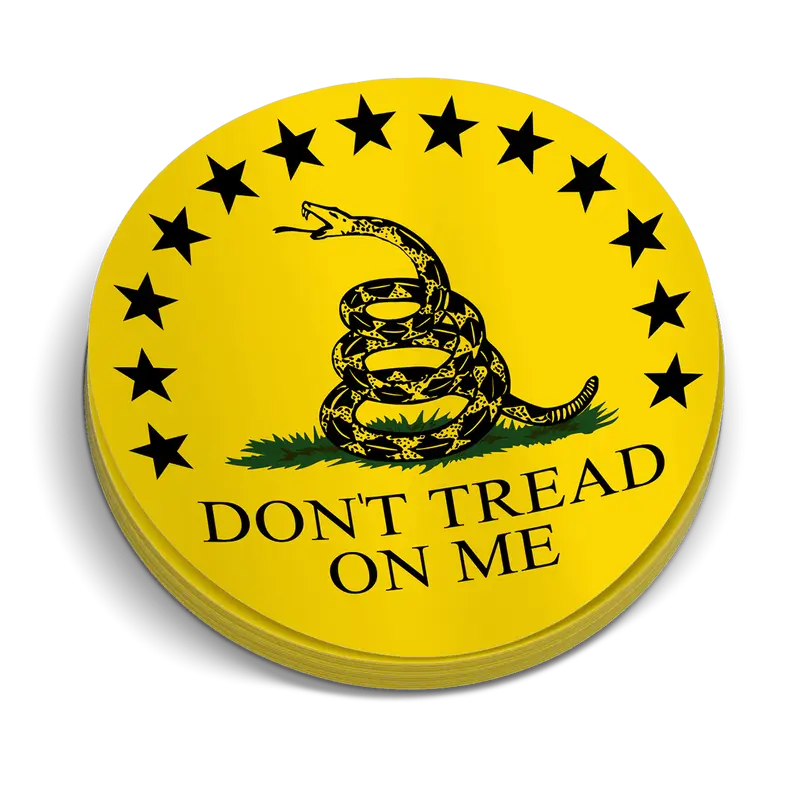 Don't tread On Me Hard Hat Decal