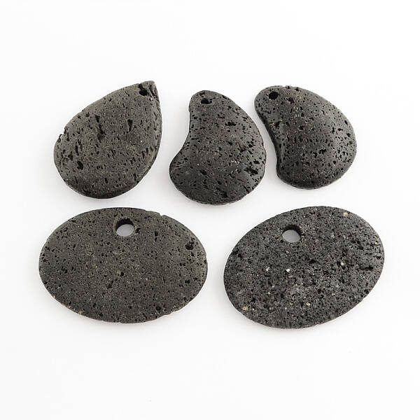 Natural Lava Rock Pendants