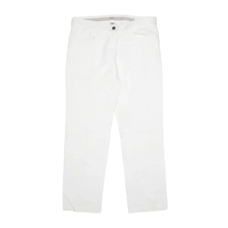 ARMANI Collezioni Jeans White Denim Slim Straight Womens W32 L27