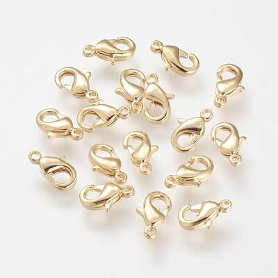 Brass Lobster Claw Clasps