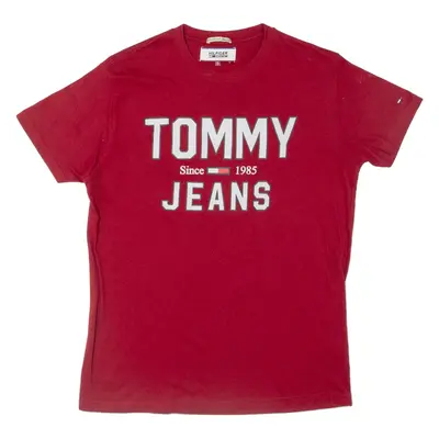 TOMMY HILFIGER Mens T-Shirt Red S