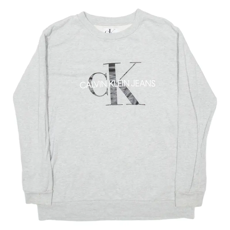 CALVIN KLEIN JEANS Womens Sweatshirt Grey M