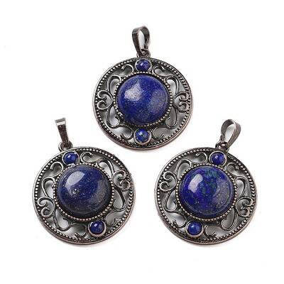 Natural Dyed Lapis Lazuli Pendants