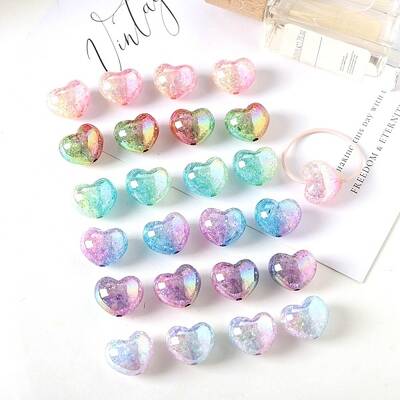 Transparent Crackle Acrylic Beads