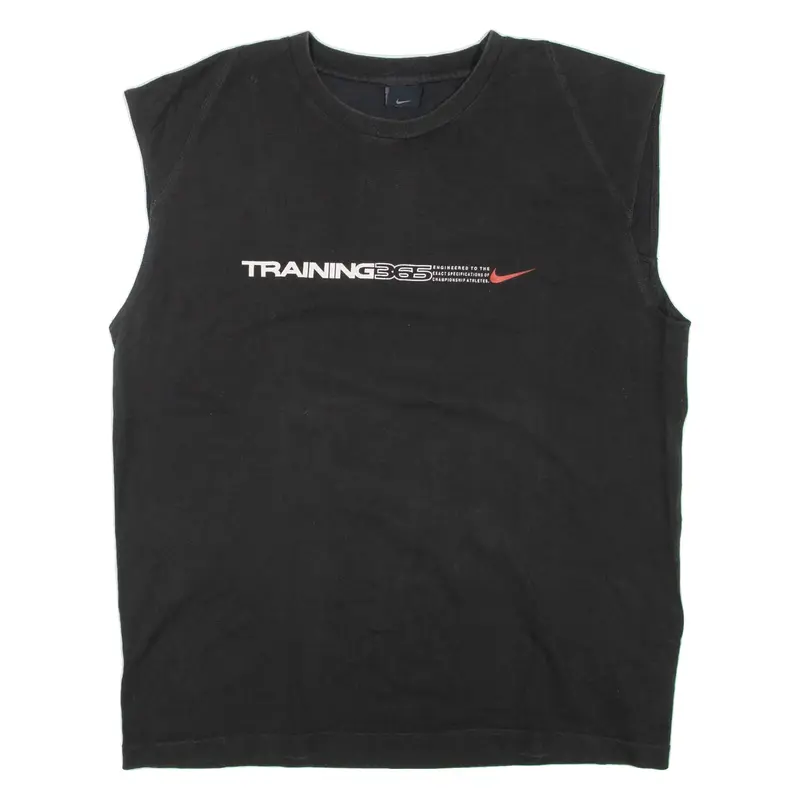 NIKE Mens Vest Black Sleeveless XL