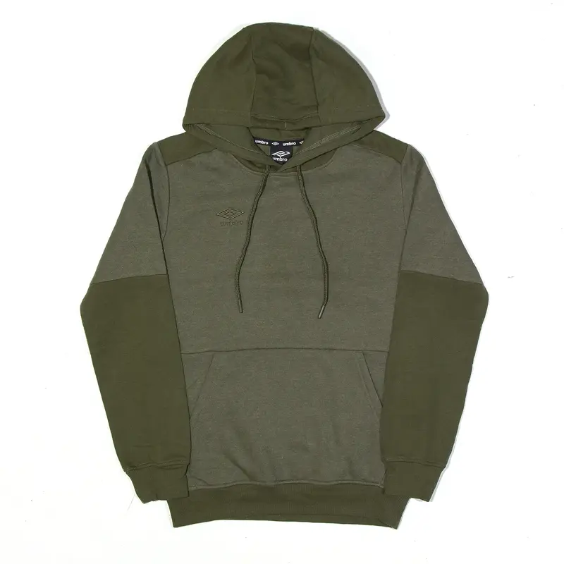 UMBRO Khaki Hoodie Green Pullover Mens S