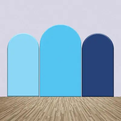 Light And Dark Blue Color Party Arch Backdrop Kit - Aperturee