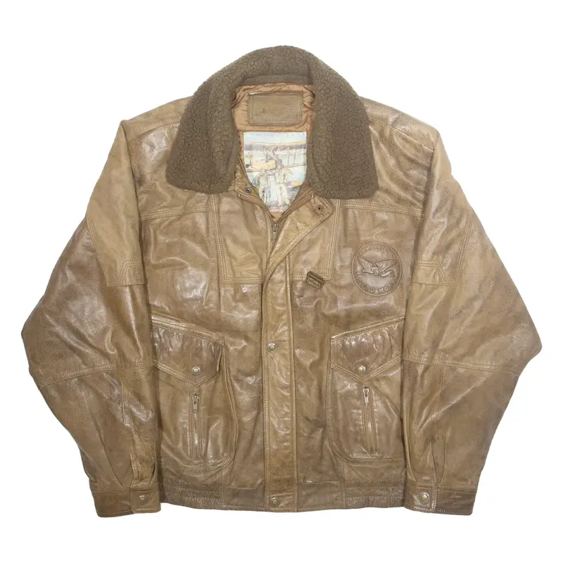ECHT LEDER Mens Jacket Beige L