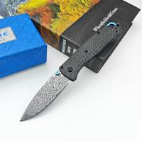 BM 535-3 folding knife Damascus steel Blade Outdoor Tactical hunting Knife Camping hiking portable multi-purpose EDC tool sur...